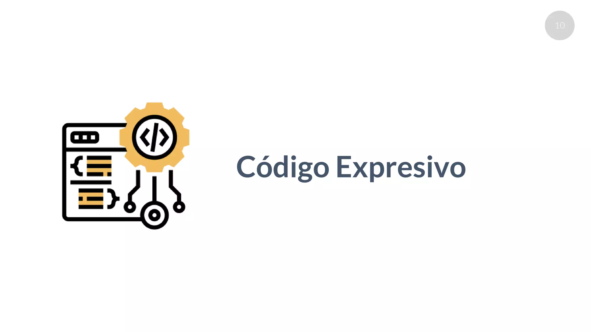 10
Código Expresivo
 