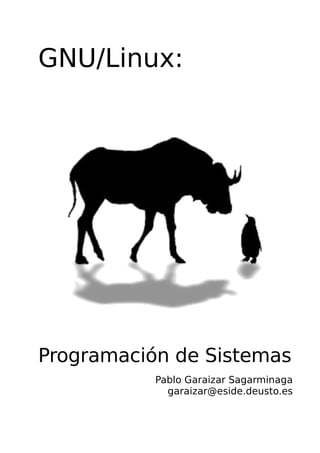GNU/Linux:




Programación de Sistemas
           Pablo Garaizar Sagarminaga
             garaizar@eside.deusto.es
 
