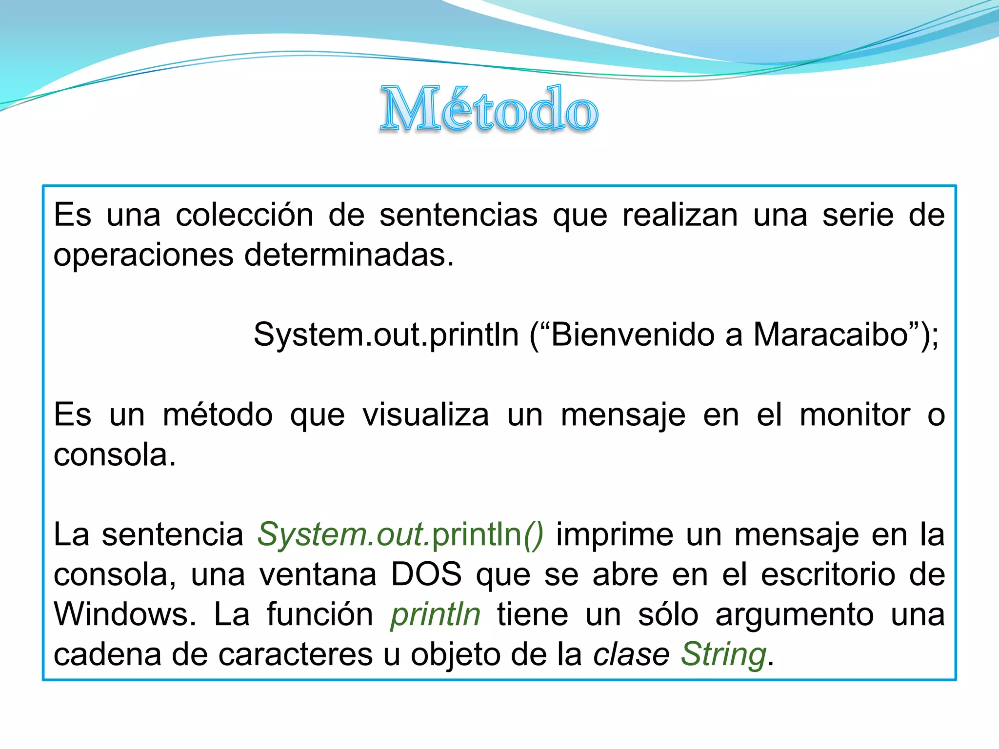 Palabras ReservadasLas palabras reservadas se pueden clasificar en las siguientes categorías: Tipos de datos: boolean, float, double, int, char