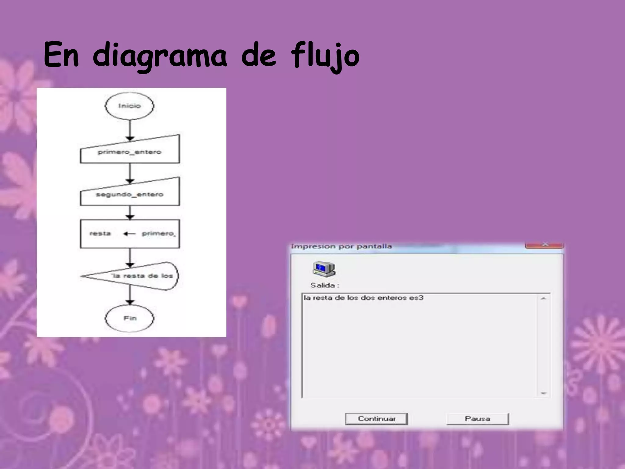 En diagrama de flujo
 