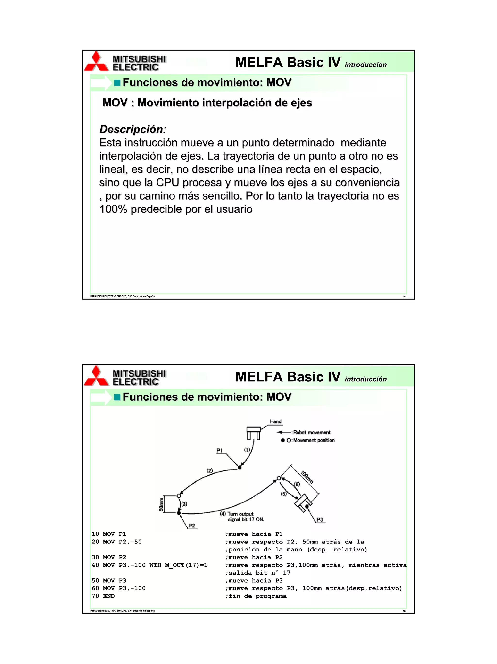 Melfa Rviz Programacion Melfa Iv | PDF