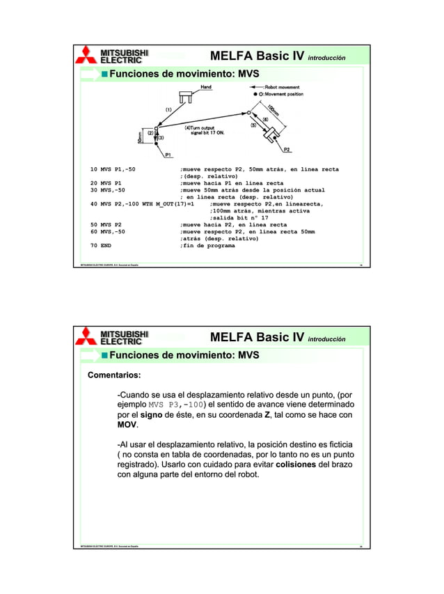 Melfa Rviz Programacion Melfa Iv | PDF