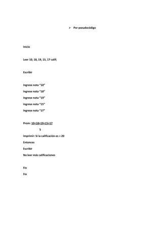 Programacion milagro