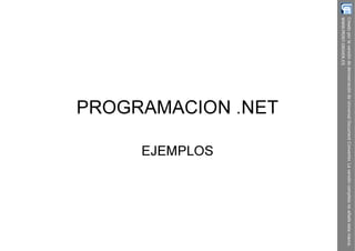 Programacion net