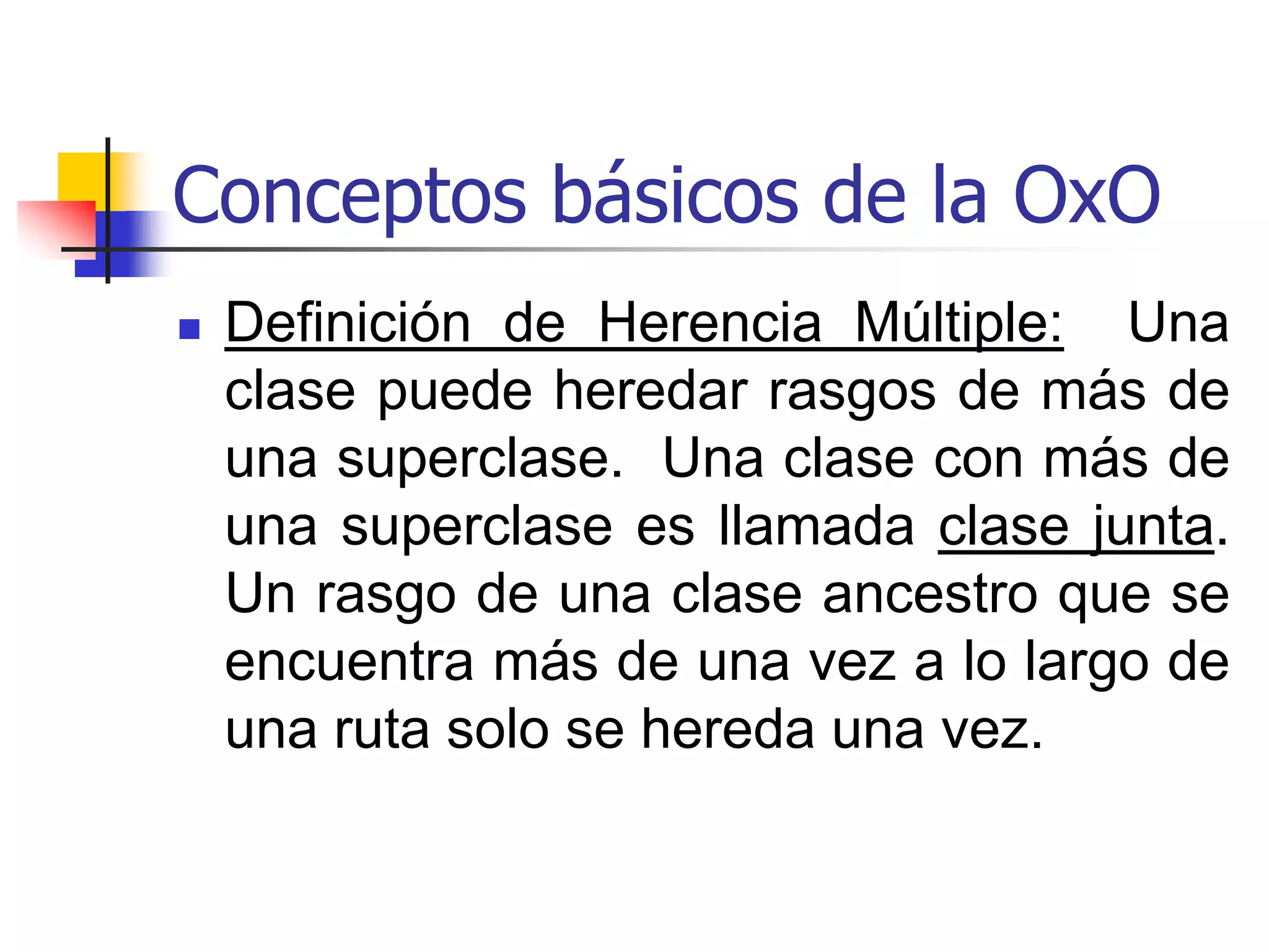 Conceptos básicos de la OxO