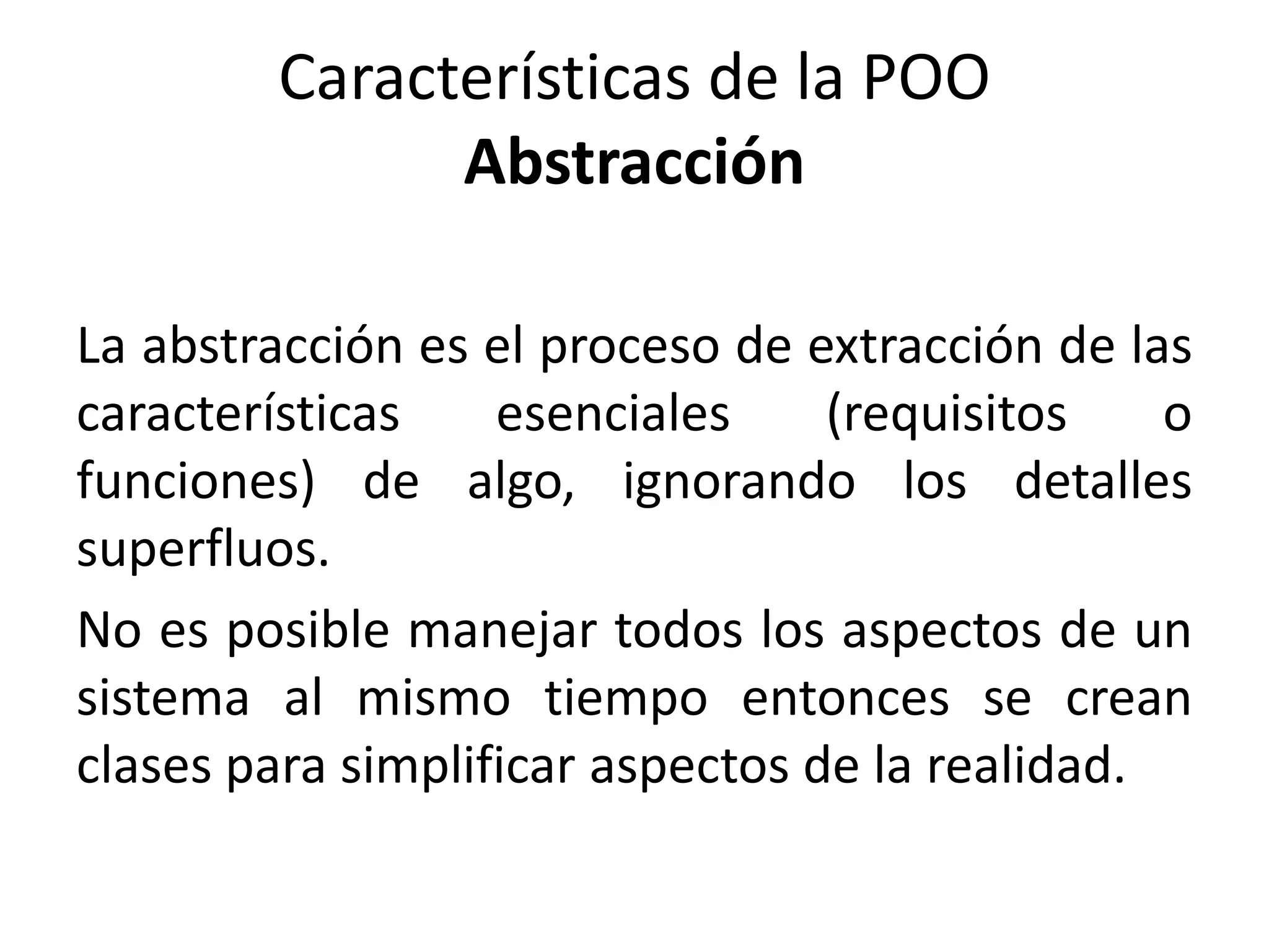 La programación orientada a objetos o POO (OOP según sus siglas en ...