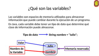 Introducción a Variables y Tipos de Datos en Programación Orientada a ...