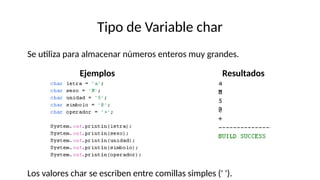 Introducción a Variables y Tipos de Datos en Programación Orientada a ...