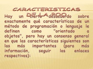 PROGRAMACION ORIENTADA A OBJETOS