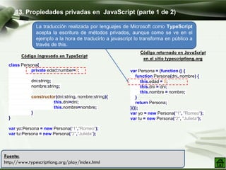 Programacion orientada a objetos en javascript | PPTX