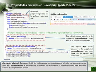 Programacion orientada a objetos en javascript | PPTX