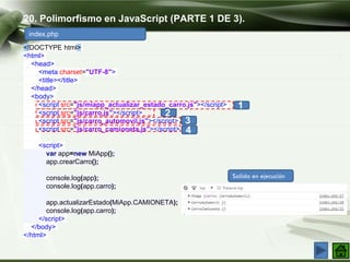 Programacion orientada a objetos en javascript | PPTX