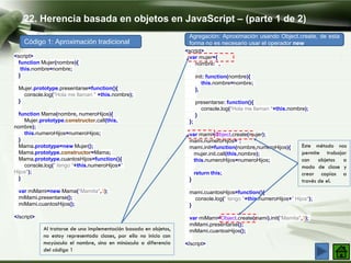 Programacion orientada a objetos en javascript | PPTX
