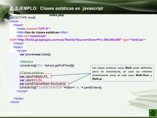 Programacion orientada a objetos en javascript | PPTX
