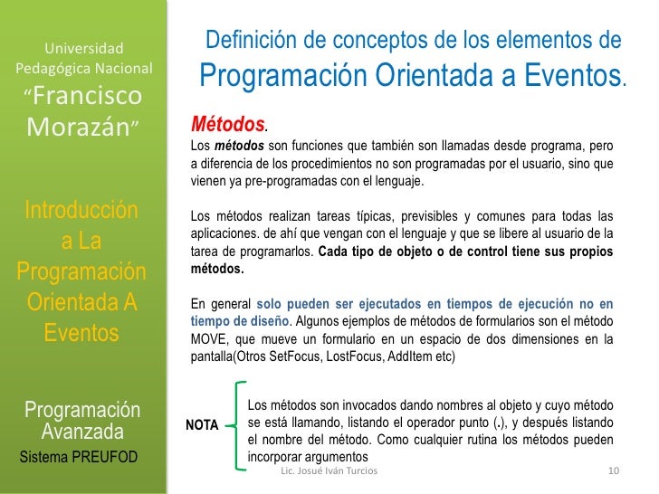 Programacion orientada a objetos y programacion orientada