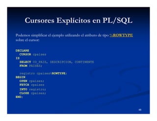 Programacion en PL/SQL teoria y ejemplos | PDF