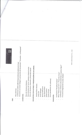 Programacion provisional manchaarte