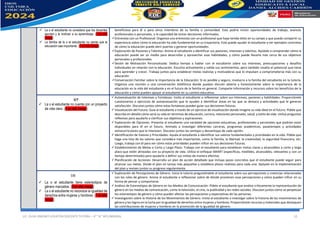 LIC. OLGA JIMENEZ LOVATON DOCENTE TUTORA – 4° “A” SECUNDARIA. 12
✓ La o el estudiante no considera que los docentes
aportan y le motivan a su aprendizaje. (3 en alto
riesgo)
✓ La familia de la o el estudiante no siente que la
educación sea importante. (1 en alto riesgo)
beneficiosa para él o para otros miembros de su familia o comunidad. Esto podría incluir oportunidades de trabajo, avances
profesionales o personales, o la capacidad de tomar decisiones informadas.
✓Entrevista con un Profesional: Organiza una entrevista con un profesional que haya tenido éxito en su campo y que pueda compartir su
experiencia sobre cómo la educación ha sido fundamental en su trayectoria. Esto puede ayudar al estudiante a ver ejemplos concretos
de cómo la educación puede abrir puertas y generar oportunidades.
✓Exploración de Pasiones y Talentos: Anima al estudiante a identificar sus pasiones, intereses y talentos. Ayúdalo a comprender cómo la
educación puede ser un medio para desarrollar y aprovechar esas habilidades, y cómo puede llevarlo más cerca de sus objetivos
personales y profesionales.
✓Sesión de Motivación Personalizada: Dedica tiempo a hablar con el estudiante sobre sus intereses, preocupaciones y desafíos
individuales en relación con la educación. Escucha activamente y valida sus sentimientos, pero también resalta el potencial que tiene
para aprender y crecer. Trabaja juntos para establecer metas realistas y motivadoras que lo impulsen a comprometerse más con su
educación.
✓Conversación Familiar sobre la Importancia de la Educación: Si es posible y seguro, involucra a la familia del estudiante en la tutoría.
Organiza una reunión o una conversación telefónica donde puedan discutir abierta y honestamente sobre la importancia de la
educación en la vida del estudiante y en el futuro de la familia en general. Comparte información y recursos sobre los beneficios de la
educación y cómo pueden apoyar al estudiante en su camino educativo.
U7
✓ La o el estudiante no cuenta con un proyecto
de vida claro. (4 en alto riesgo)
✓ Autoevaluación de Intereses y Fortalezas: Invita al estudiante a reflexionar sobre sus intereses, pasiones y habilidades. Proporciónele
cuestionarios o ejercicios de autoevaluación que lo ayuden a identificar áreas en las que se destaca y actividades que le generan
satisfacción. Discutan juntos cómo estas fortalezas pueden guiar sus decisiones futuras.
✓ Visualización del Futuro: Guía al estudiante a través de un ejercicio de visualización donde imagine su vida ideal en el futuro. Pídele que
describa en detalle cómo sería su vida en términos de educación, carrera, relaciones personales, salud, y estilo de vida. Utiliza preguntas
reflexivas para ayudarlo a clarificar sus objetivos y aspiraciones.
✓ Exploración de Opciones: Presenta al estudiante una variedad de opciones educativas, profesionales y personales que podrían estar
disponibles para él en el futuro. Anímalo a investigar diferentes carreras, programas académicos, pasatiempos y actividades
extracurriculares que le interesen. Discutan juntos las ventajas y desventajas de cada opción.
✓ Identificación de Valores y Prioridades: Ayuda al estudiante a identificar sus valores fundamentales y prioridades en la vida. Pídele que
haga una lista de los valores que considera más importantes, como la familia, la libertad, la creatividad, la seguridad financiera, etc.
Luego, trabaja con él para ver cómo estas prioridades pueden influir en sus decisiones futuras.
✓ Establecimiento de Metas a Corto y Largo Plazo: Trabaja con el estudiante para establecer metas claras y alcanzables a corto y largo
plazo que estén alineadas con su proyecto de vida. Utiliza el enfoque SMART (específicas, medibles, alcanzables, relevantes y con un
tiempo determinado) para ayudarlo a definir sus metas de manera efectiva.
✓ Planificación de Acciones: Desarrolla un plan de acción detallado que incluya pasos concretos que el estudiante puede seguir para
alcanzar sus metas. Divide el plan en tareas más pequeñas y establece plazos realistas para cada una. Apóyalo en la implementación
del plan y revisen juntos su progreso regularmente.
U8
✓ La o el estudiante tiene estereotipos de
género marcados. (3 en alto riesgo)
✓ La o el estudiante no reconoce la igualdad de
derechos entre mujeres y hombres. (1 en alto
riesgo)
✓ Exploración de Percepciones de Género: Inicia la tutoría preguntándole al estudiante sobre sus percepciones y creencias relacionadas
con los roles de género. Anima al estudiante a reflexionar sobre de dónde provienen esas percepciones y cómo pueden influir en su
forma de pensar y comportarse.
✓ Análisis de Estereotipos de Género en los Medios de Comunicación: Pídele al estudiante que analice críticamente la representación de
género en los medios de comunicación, como la televisión, el cine, la publicidad y las redes sociales. Discutan juntos cómo se perpetúan
los estereotipos de género y cómo pueden afectar las percepciones y expectativas de las personas.
✓ Investigación sobre la Historia de los Movimientos de Género: Invita al estudiante a investigar sobre la historia de los movimientos de
género y los logros en la lucha por la igualdad de derechos entre mujeres y hombres. Proporciónele recursos y materiales que destaquen
las contribuciones de mujeres y hombres en la promoción de la igualdad de género.
 