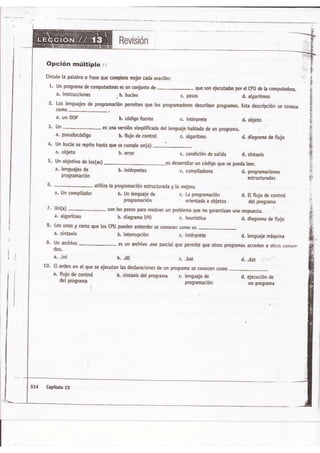 Programacion y desarrollo de software