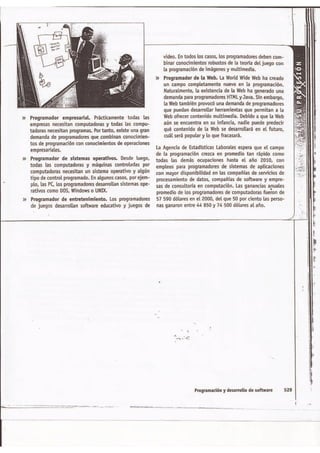 Programacion y desarrollo de software