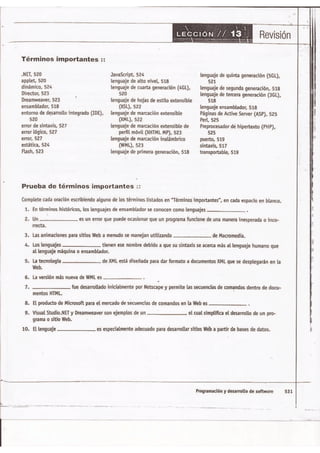 Programacion y desarrollo de software