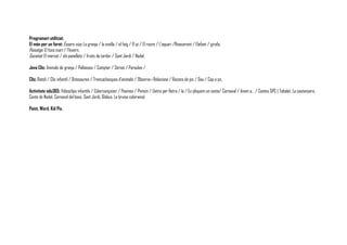 Programari utilitzat:
El món per un forat: Éssers vius: La granja / la ovella / el faig / El pi / El roure / L'aquari /Rinoceront / Elefant / girafa.
Paisatge: El fons marí / l'hivern.
Societat: El mercat / els panellets / fruits de tardor / Sant Jordi / Nadal.

Java Clic: Animals de granja / Pallassos / Comptar / Sèries / Paraules /

Clic: Ratolí / Clic infantil / Dinosaures / Trencaclosques d'animals / Observa i Relaciona / Racons de joc / Dau / Cap a on.

Activitats edu365: Videoclips infantils / Cibercançoner / Poemes / Pintem / Lletra per lletra / la / Ex-pliquem un conte/ Carnaval / Anem a… / Contes SPC ( Tabalet, La castanyera,
Conte de Nadal, Carnaval del bosc, Sant Jordi, Globus, La bruixa coloraina)

Paint, Word, Kid Pix.
 