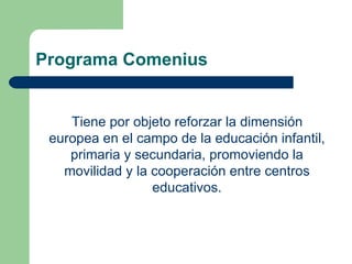 Programa Comenius ,[object Object]