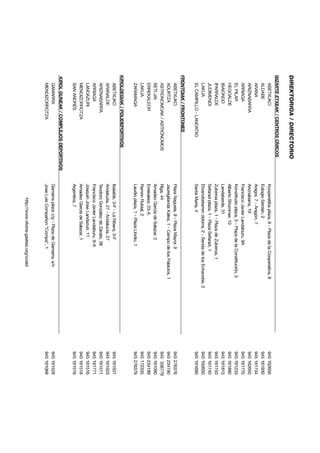 Programa completo de actividades