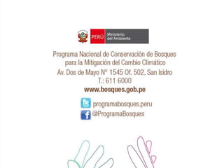 Programa Conservacion de Bosques MINAM