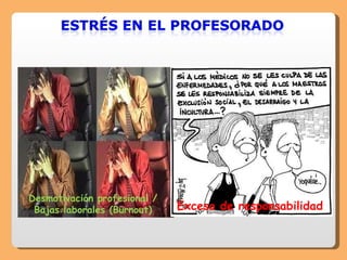 Desmotivación profesional / Bajas laborales (Burnout) Exceso de responsabilidad 