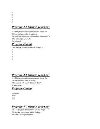 Programada chapter 4 | DOC