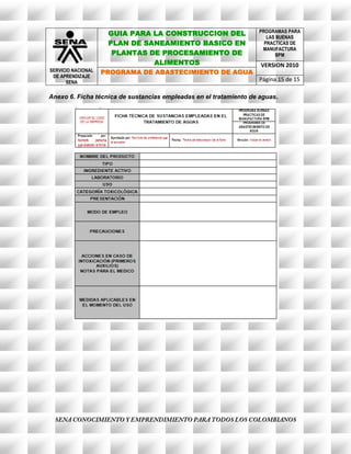 Programa de abastecimiento de agua