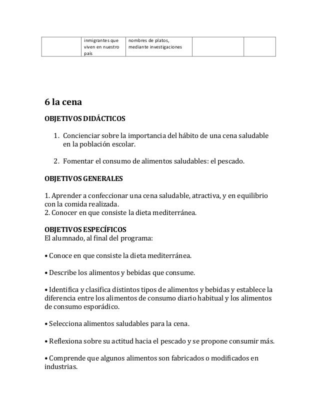 Programa de alimentacion saludable y actividad fisica Programa de alimentacion saludable y actividad fisica