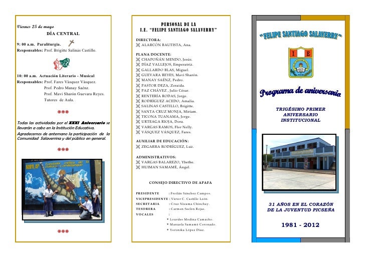 modelo de tripticos para nios programa de aniversario modelo de tripticos para nios programa de aniversario