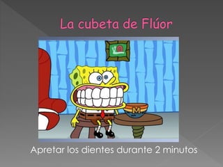 Apretar los dientes durante 2 minutos
 
