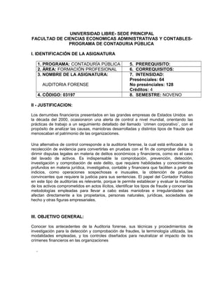 UNIVERSIDAD LIBRE- SEDE PRINCIPAL
FACULTAD DE CIENCIAS ECONOMICAS ADMINISTRATIVAS Y CONTABLES-
PROGRAMA DE CONTADURIA PÚBL...
