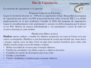 Programa de capacitacion docente en el uso de las tic´s | PPTX