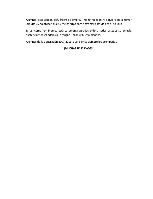 ceremonia de graduacion