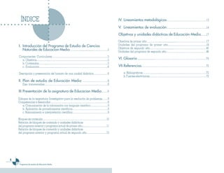 4
Programas de estudio de Educación Media
ÍNDICE
 