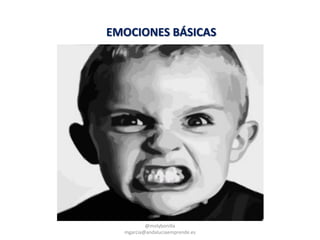 EMOCIONES BÁSICAS
@molybonilla
mgarcia@andaluciaemprende.es
 