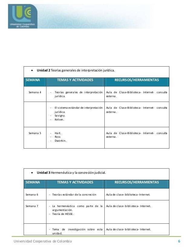 Programa de curso argumentacion juridica