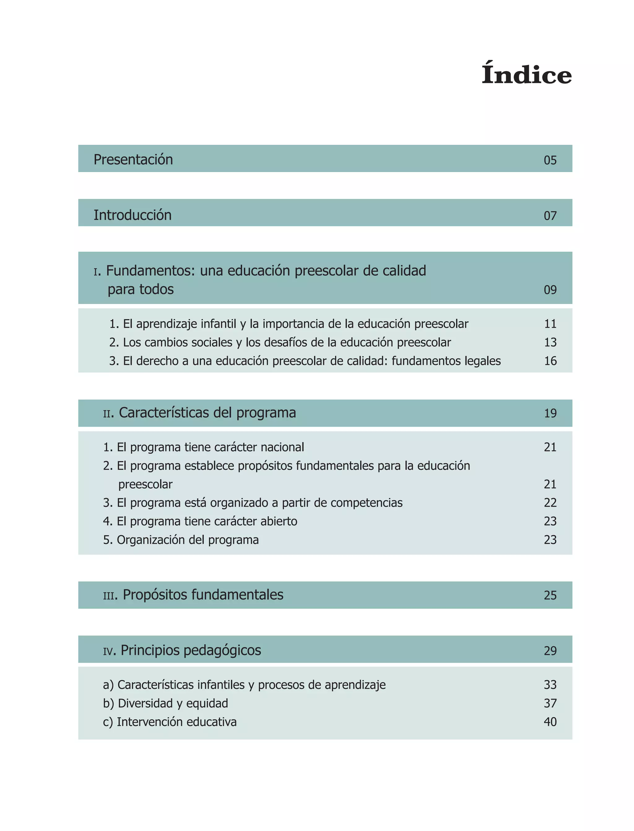 Programa de educación preescolar 2004 | PDF