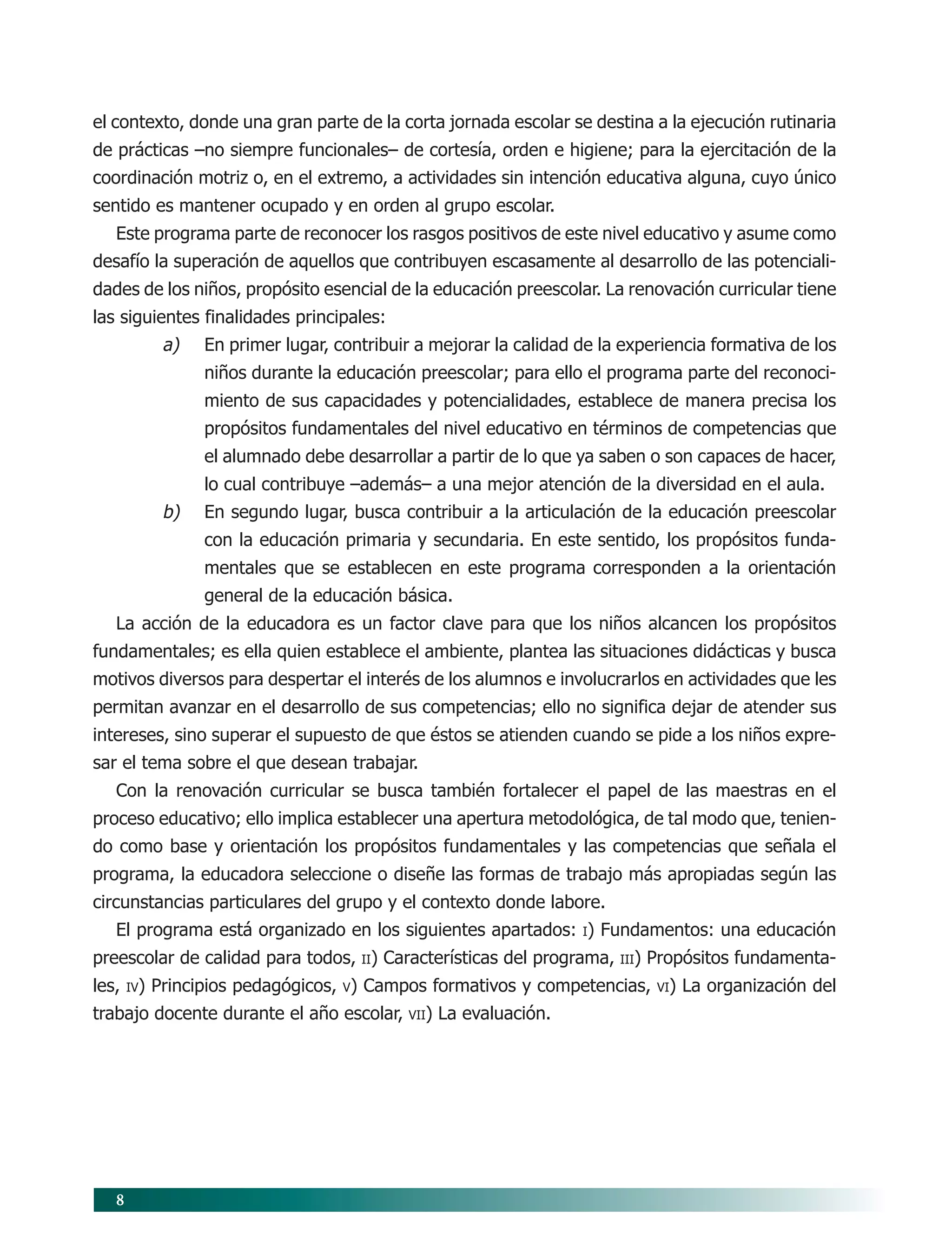 Programa de educación preescolar 2004 | PDF