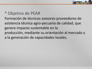 Programa de especialización de asesores rurales paraguay