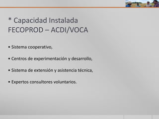 Programa de especialización de asesores rurales paraguay