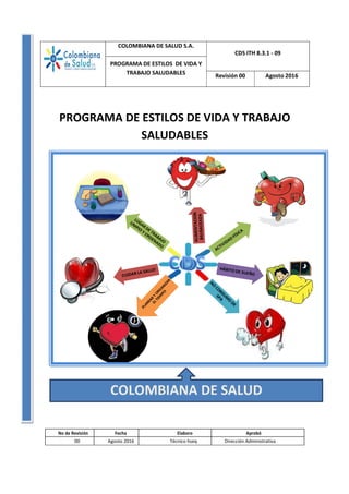 muy no pueden ver Práctico Programa de estilos de vida saludables