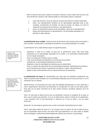 -   .                                                                                                                        7"                    8
                                                               <                                                                             1


                      •               9       '        6                                                                                                         7
                      •               I                                                                                                                          6
                                                                                )                     '                                          '
                                                                                )                                      7
                      •               I                )                                                                                                 7
                      •                                                                                                                      4
                                                                        57




                  "       $                   "              1(                                               <                             8:               6
                              6                                                                                                                          7


          9               )                                                                               1


          -       3           )                                             7                8            )
2

                                                           7
          -       *                                                                      7
          -       *                                                                                               7
          -       *                                                                                   7
          -       3                                                                  6       8                    <7
          -       *                                                                                                            )
                                                                                         )                                                       7
          -                                                                          8                                             7



                  "        $                      "    & 3                               8                                 6                                 8
                                              :                                                               8
"    8
                                  8               <7
8:   8:
     8:
                                                               8                                     6
8:                                    )                        8:                                         <                                                          7
          "
                              1


          '       13                      )                                 8
                      8:                      8                    7                                                           :
              8                                        8                        <                             8
                              7


          /                   13                                                                                                                 7


                      13                                               4,       #$               5                    7 3
          8                                            )                                         8:                        '
                                              0                                                  )                                                   7


                                           MINISTERIO DE EDUCACIÓN                                                                                               17
                                      UNIDAD DE CURRÍCULUM Y EVALUACIÓN
                                                 DICIEMBRE 2010
 