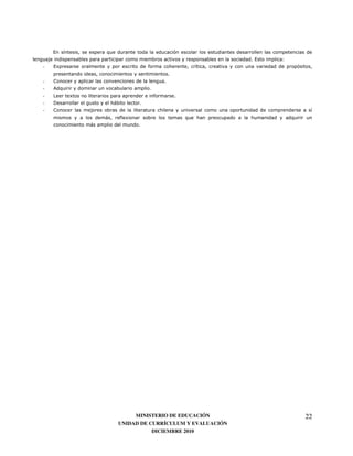 3    '           8
                                                                   73   1
-   30                                 )                       '
                                                   7
-   *                                          7
-        8                             7
-   9        0                             )           7
-   ;                    <         7
-   *                                                                            '
                     <       )0                            8                8
                 <                 7




                                  MINISTERIO DE EDUCACIÓN                       22
                             UNIDAD DE CURRÍCULUM Y EVALUACIÓN
                                        DICIEMBRE 2010
 