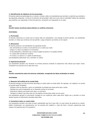 53                  $               !       %            "
3                                                                                                                               8                         <    )8
                                    1 C* <                                                                 E CD :           8       <                     E;
                 )                           7       )                                                                                        7



        9
            !       -               %                     "
                                                          "                                $
                                                                                           "               (        3


         %


23           $ 4
3                                                    8                             '                                                                  <       )7 9
                            8                                         <       )7 9                                      0                         7


53
3                                                                                                      1
    K                                                                                                  8        7
    9                                    <                                    7
    &        '                                   8                                                 8                                7
                        <                                '7
                                                              3                    7
9                                                                                          7


93       -                           "
9                                                                                                                           0                 <       '       8          7
*                                                                         7



        E
            !                           !        " "                              "4           '                    "               "4                "        3


         %


23 .                    "       "                "       % " ")
3                                                                                                                           ' 7"
&                       ;               1
     30      8                                                                                             8    0               =       9         7
     30      8          8:                                                                                          7
     ;                           8       0                    =                                    7
     *                           8                   =                                             8           9                        7
9                                                )                                                                                      7 3                          0
                             )                                                         7


53                          !                            ")
9                                                                             0    <                   8: )         8       <       8                                    7
;               )                                                                                                                           0 7 (
                                8                                 7



                                                              MINISTERIO DE EDUCACIÓN                                                                                48
                                                         UNIDAD DE CURRÍCULUM Y EVALUACIÓN
                                                                    DICIEMBRE 2010
 