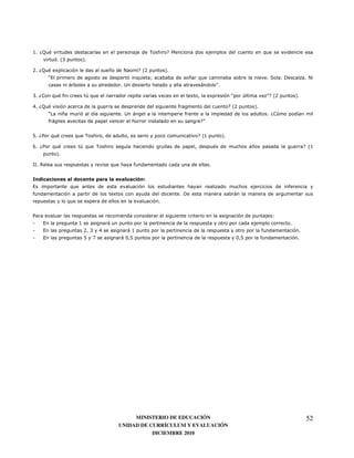 #7 CD :                                '                                     E !                                                          8
                7 4+             57

%7 CD : 0                                  6        A         E 4%           57
           F3                                             8          ?                   6     8                                              7 .     7 ;            7 A
                         <                         7&                                           <             G7

+7 C*        8:)                  @8                                                       0          0                  F       @            GE 4%             57

    7 CD :                                                                         )                                    E 4%         57
           F9        6                 '           7 &   <                             )                                                      7 C*              '
           )<                                                                                   EG


,7 C"       8:               8                                                                 E 4#                57

    7 C"     8:                  @8                  '                                                    :                          6                               E 4#
                57

((7 2                                      8              )                                           7


                         "                 "       %"           &
3                        8                                                                                                                              )
)                                              0                                   7 ;                                       <
                         8                                               7


"                                                                                                                                               1
       3                     #             <                                                                                                                7
       3                         % +                 <#                                                                                   )                      7
       3                         ,    /            <$ ,                                                                      $,           )                      7




                                                        MINISTERIO DE EDUCACIÓN                                                                                       52
                                                   UNIDAD DE CURRÍCULUM Y EVALUACIÓN
                                                              DICIEMBRE 2010
 